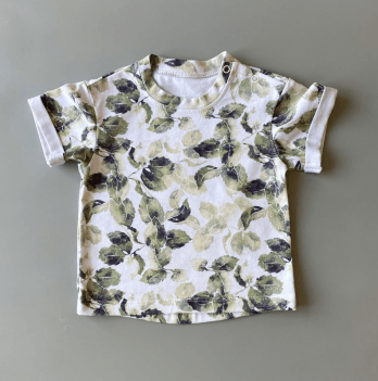 Детская футболка Boonyx Leaves Белый/Зеленый от 6 мес до 2 лет BonFuT-145-01
