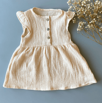 Детское платье из муслина Boonyx Cream Бежевый от 2 до 4.5 лет НФ-00000318-104