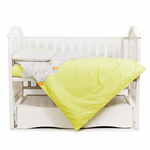 Детское постельное белье в кроватку Twins Comfort Салатовый 3 элем 3051-C-022