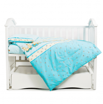 Детское постельное белье в кроватку Twins Comfort Голубой 3 элем 3051-C-025
