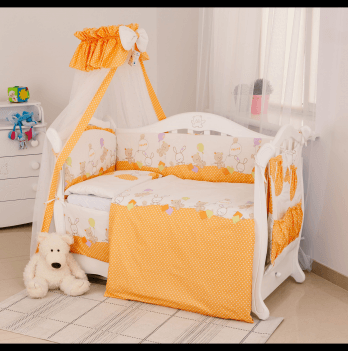 Детское постельное белье в кроватку Twins Standard Basic Оранжевый 8 элем 4050-CB-021