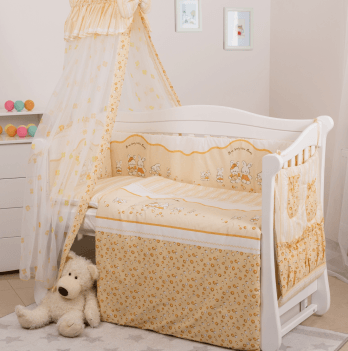 Детское постельное белье в кроватку Twins Standard Basic Желтый/Бежевый 8 элем 4050-CB-023