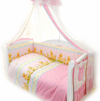 Детское постельное белье в кроватку Twins Standard Basic Светло-розовый 8 элем 4050-CB-026