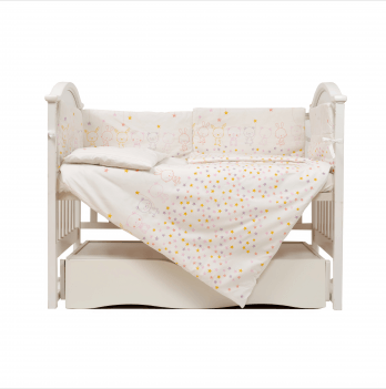 Детское постельное белье в кроватку Twins Eco Line New Розовый 6 элем 4091-E-023