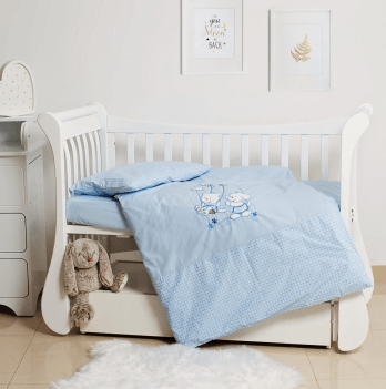 Детское постельное белье в кроватку Twins Limited Голубой 3099-TL-003
