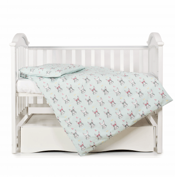 Детское постельное белье в кроватку Twins Premium Glamour Limited Мятный 3064-PGNEWR-014
