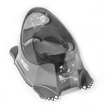 Горшок с антискользящим покрытием Tega baby Сова Черный SO-001-158