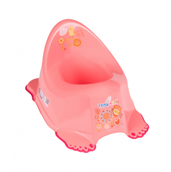 Горшок с антискользящим покрытием Tega baby Фольк Розовый FL-001-114