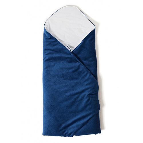 Конверт одеяло для новорожденных Twins Velvet Синий 80x80 9015-TW-09