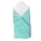 Конверт одеяло для новорожденных Twins Velvet Мятный 80x80 9015-TW-14