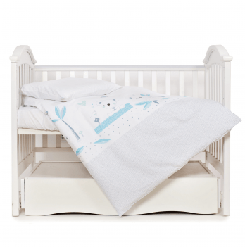 Детское постельное белье в кроватку Twins Eco Line Бирюзовый 3090-E-024