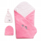 Конверт одеяло дня новорожденных + 2 шапочки Twins Розовый 9064-TC-08