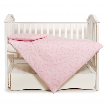 Детское постельное белье в кроватку Twins Premium Glamour Limited Светло-розовый 3064-PGNEWC-08