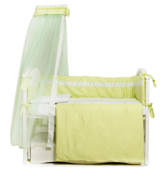 Детское постельное белье в кроватку Twins Kids Зеленый 7 элем 4080-A-025-06