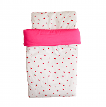Плед и ортопедическая подушка для новорожденных Twins Белый/Розовый 80х110/40х30 см 1422-NTPS-01