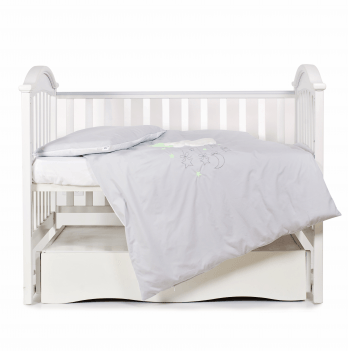 Детское постельное белье в кроватку Twins Babycentre Серый 4011-ZBTMO-010