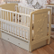 Кроватка детская из натурального дерева с ящиком Дубок Умка Бежевый 9800-DUS-02
