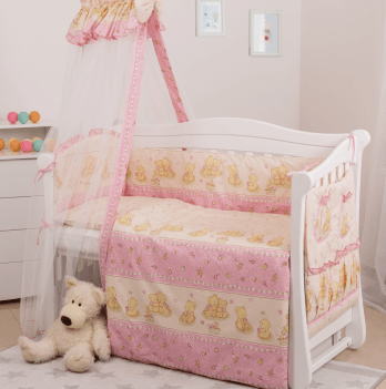 Детское постельное белье в кроватку Twins Standard Basic Розовый 8 элем 4050-CB-016