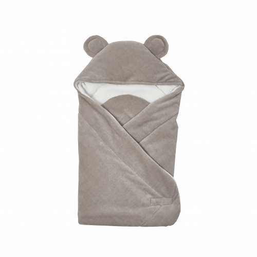 Конверт одеяло для новорожденных Twins Ушки Серый 80x80 9014-TВ-10