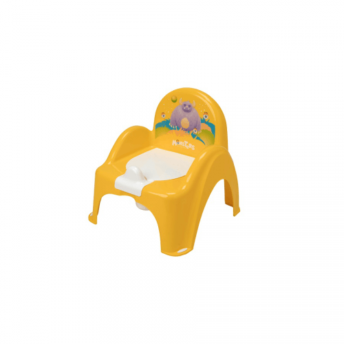 Музыкальный горшок стульчик Tega baby Монстрики Желтый PO-027-124