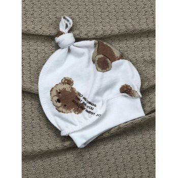 Детская шапочка для новорожденных Sweet Mario Молочный 4-00-4