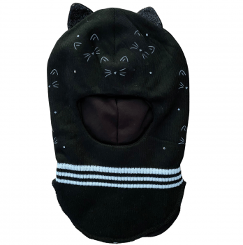 Зимняя шапка шлем детская Девид стар Черный 2-7 лет 2209