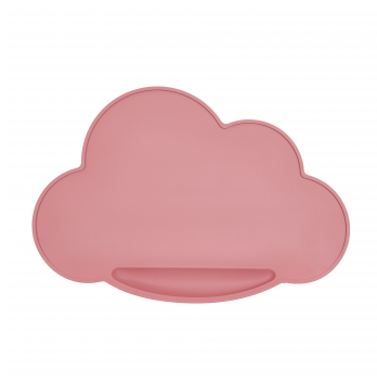 Детский коврик силиконовый для приема пищи Twins Cloud Темно-розовый TC-03-24