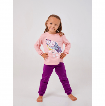 Пижама детская Smil Волшебные сны Розовый/Фиолетовый 4-6 лет 104527