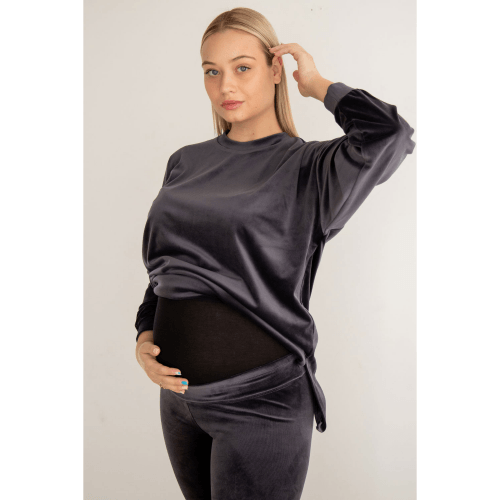 Плюшевый костюм для беременных и кормящих To Be Графитовый 4473154-4