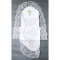 Крыжма для крещения Interkids Вензель Белый 90х90 см 4938