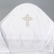 Крыжма для крещения Interkids Вьюнок Белый 90х90 см 5699
