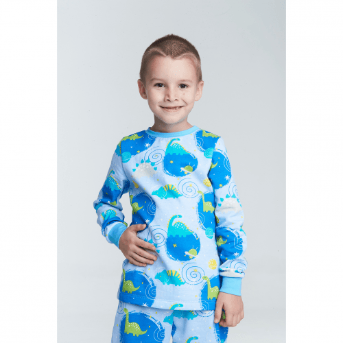 Пижама для мальчика Vidoli Белый/Голубой от 4.5 до 5 лет B-22677W