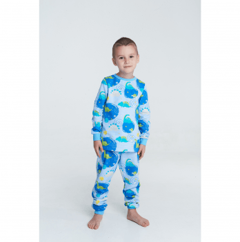 Пижама для мальчика Vidoli Белый/Голубой на 7 лет B-22677W