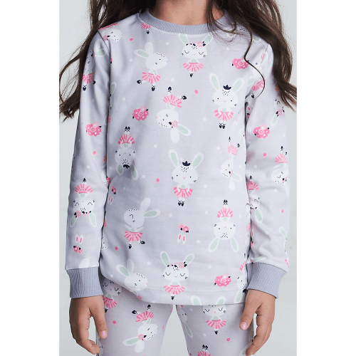 Пижама для девочки Vidoli Серый от 3.5 до 4 лет G-22672W
