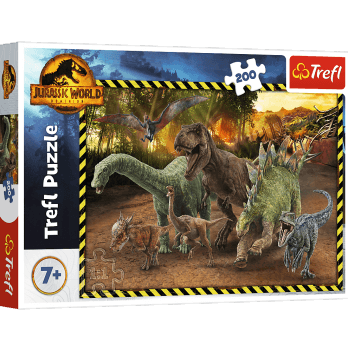 Пазлы Trefl Мир динозавров 200 шт  13287