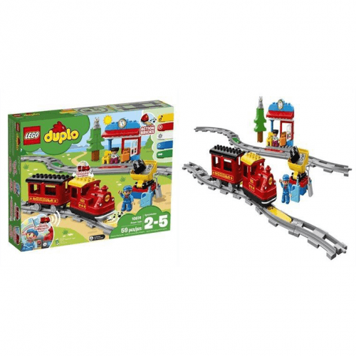 Конструктор LEGO DUPLO Поезд на паровой тяге 10874