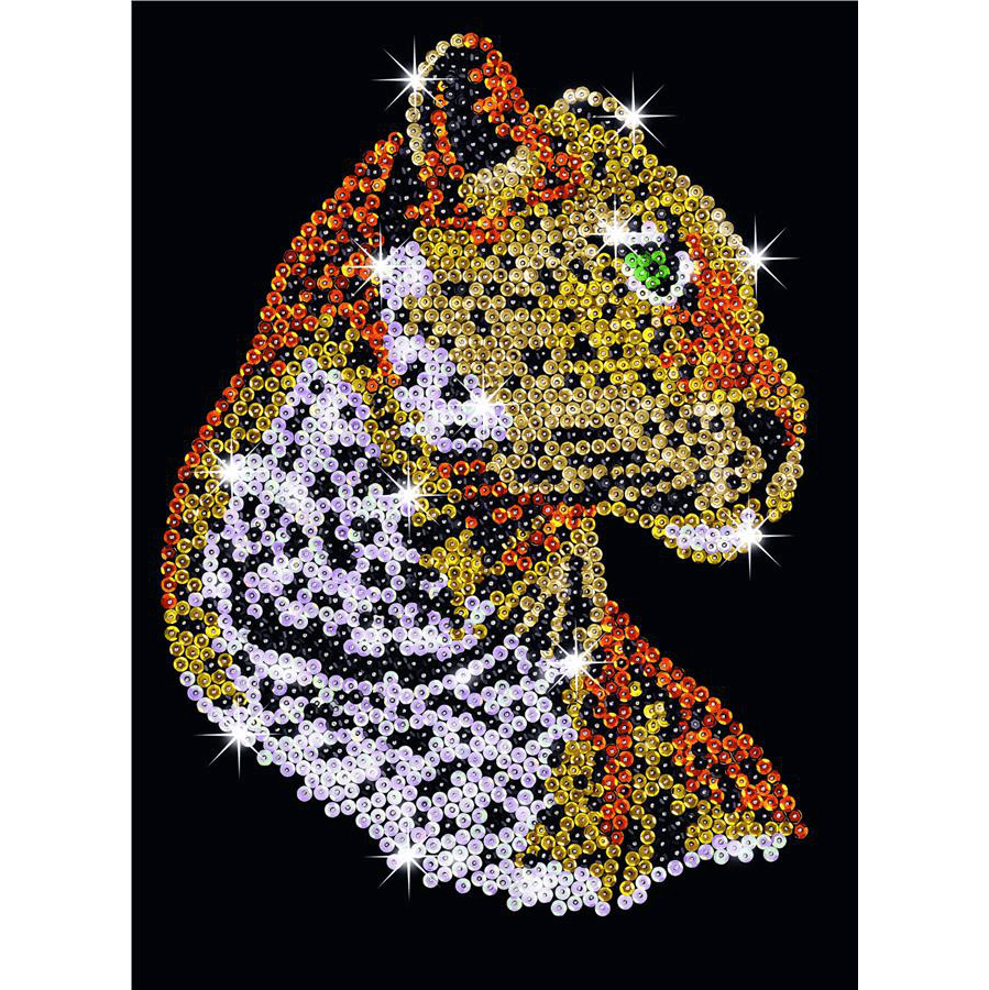 Набор для творчества Sequin Art BLUE Картина из пайеток Леопард SA1208 Набор для творчества Sequin Art BLUE Картина из пайеток Леопард SA1208