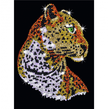 Набор для творчества Sequin Art BLUE Картина из пайеток Леопард SA1208
