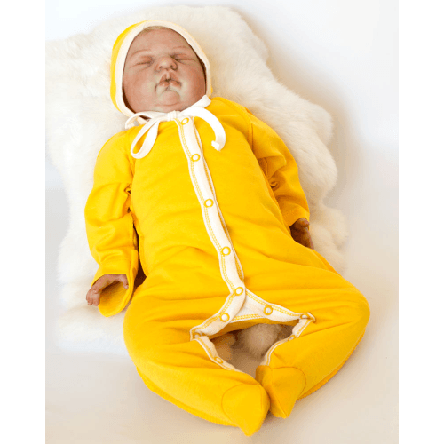 Человечек для новорожденных с шапочкой Interkids Сонечко Желтый от 0 до 3 мес 6047