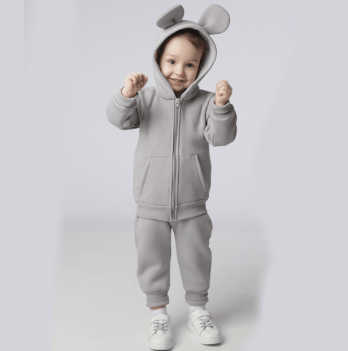 Детский костюм из трехнитки Bunny BOX МІККY Серый от 0 до 9 мес 016662