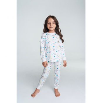Пижама для девочки Vidoli Белый/Голубой от 5 до 6 лет G-22673W