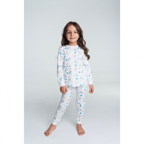 Пижама для девочки Vidoli Белый/Голубой на 7 лет G-22673W