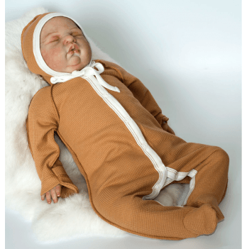 Человечек для новорожденных с шапочкой Interkids Коричневый от 0 до 3 мес 6055