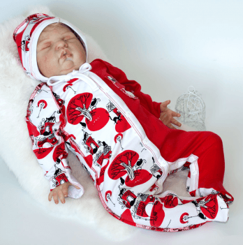 Человечек для новорожденных с шапочкой Interkids Котята Белый/Красный от 0 до 3 мес 6059