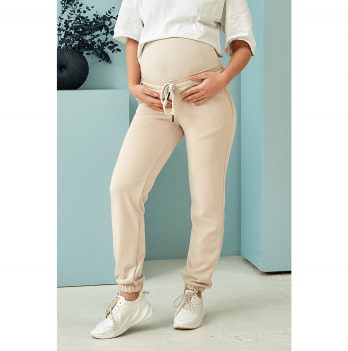 Спортивные штаны для беременных Lullababe Frankfurt Светло-бежевый LB10FR170