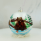 Новогодний шар на елку Santa Shop Медведь Белый 10 см 7806723557134