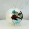 Новогодний шар на елку Santa Shop Медведь Белый 10 см 7806723557134