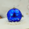 Новогодний шар на елку Santa Shop Вьющийся узор Синий 8 см 4820001061017