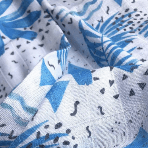 Муслиновая пеленка для новорожденных Embrace Синий 100х120 см pm030_100-120-1-2-1