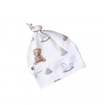 Шапочка для новорожденных Embrace Медвежата с подарком Белый от 0 до 3 мес hat013